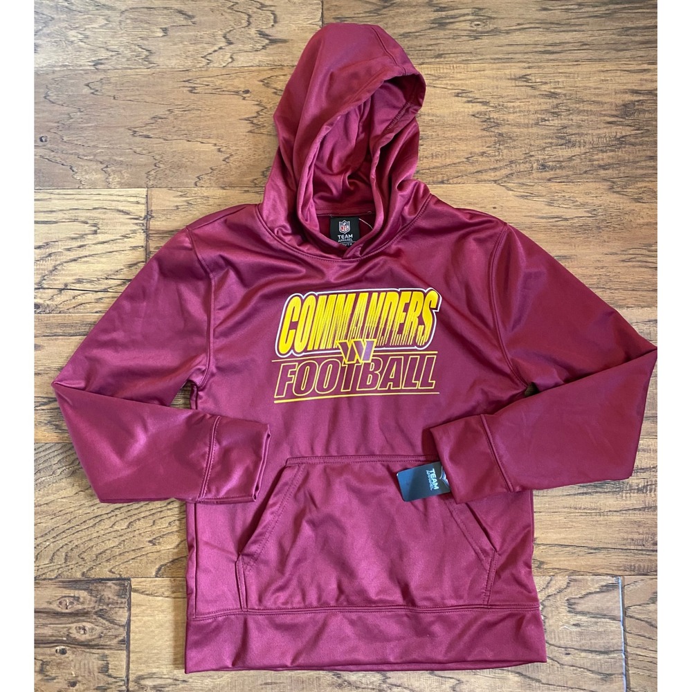 NFL Team Apparel Washington Commanders Youth Hoodie Burgundy L 14/16